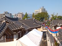 Traditionelle Häuser in Namsangol