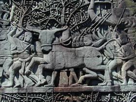 Relief, Kriegsszene