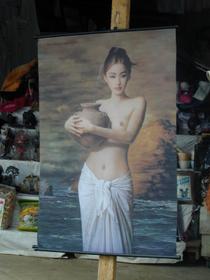 Kunsthändler im Park