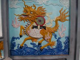 Verzierung am Tempel