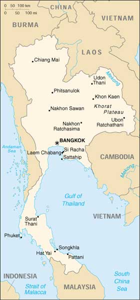 Karte von Thailand Karte von
Thailand